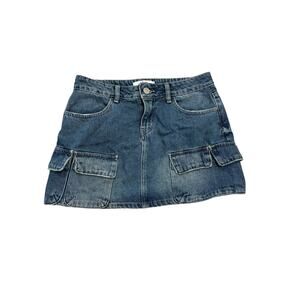YMI Denim Cargo Mini Skirt Y2K Grunge